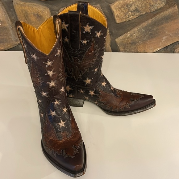 Old Gringo Eagle Inlay Star Boots NEW - Picture 8 of 12